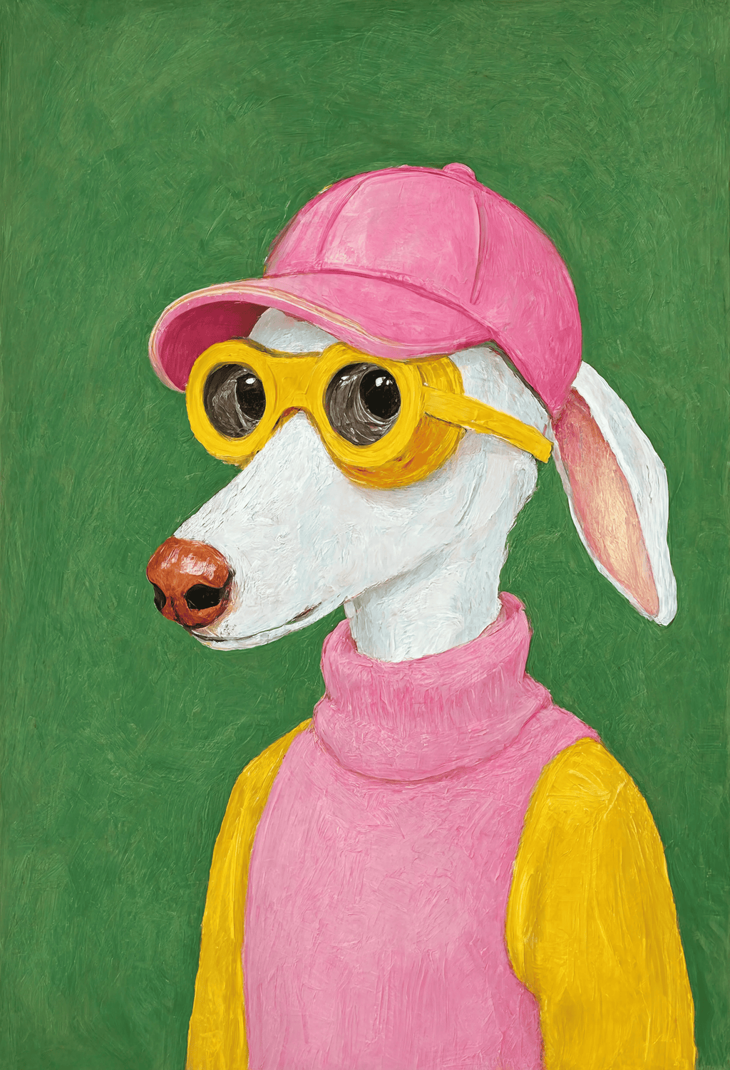 Stylish Dog | Contemporary Animal Wall Art