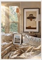 Set of 2 "I Say, You Slay" & Brown Mountain Prints | Contemporary Fashion & Landscape Wall Art Set