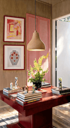 Set of 2 Vase 7 – Series & Warm Abstract Wash | Contemporary Still Life & Abstract Art Prints