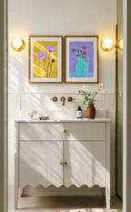 Botanical Harmony Set of 2 | Contemporary Floral Wall Art