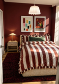 Set of 2 Folk-Art Rider & Abstract Color Blocks | Contemporary Folk & Abstract Wall Art Prints