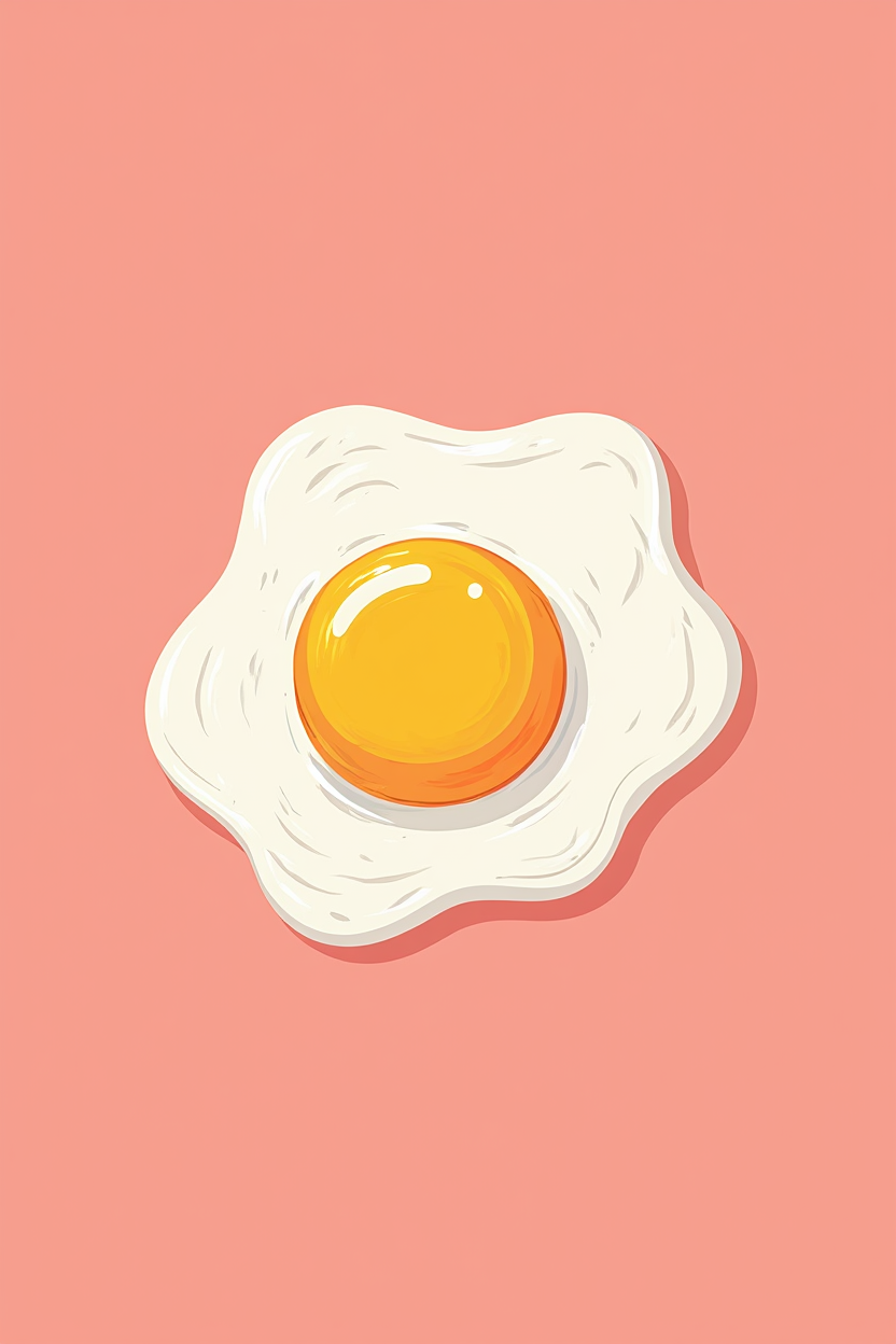 Set of 3 “Sunny Side Eggs” Prints – Playful Kitchen Wall Art - Hakyarts