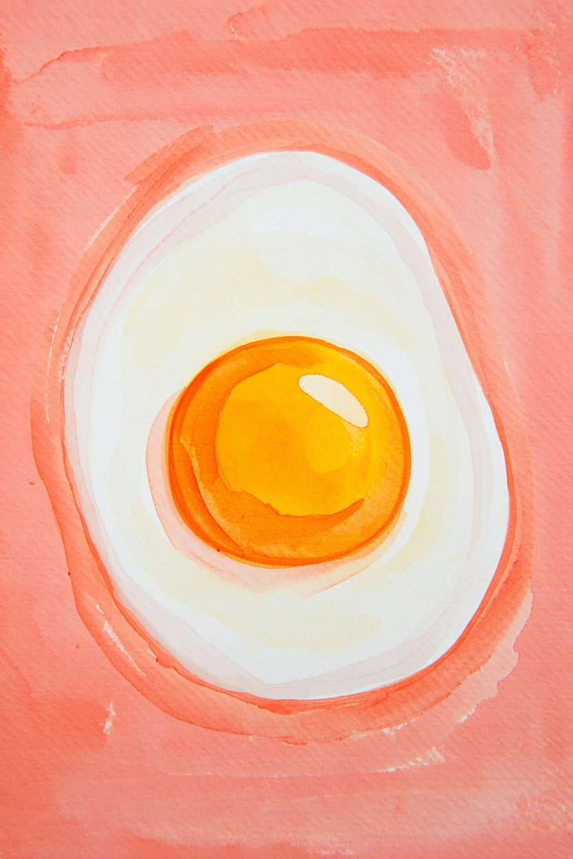 Set of 3 “Sunny Side Eggs” Prints – Playful Kitchen Wall Art - Hakyarts