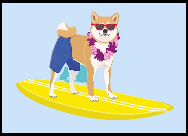 Surfing Dog