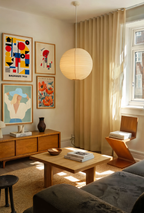Set of 4 Wall Art Prints – Bauhaus, Constructivist & Vintage Botanical Gallery Collection