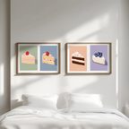 Patisserie Delights – Set of 4 Art Prints - Hakyarts