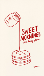 Sweet Mornings | Minimalist Kitchen Wall Art Print