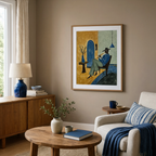 Figurative Flute Player | Contemporary Figurative Art Print
