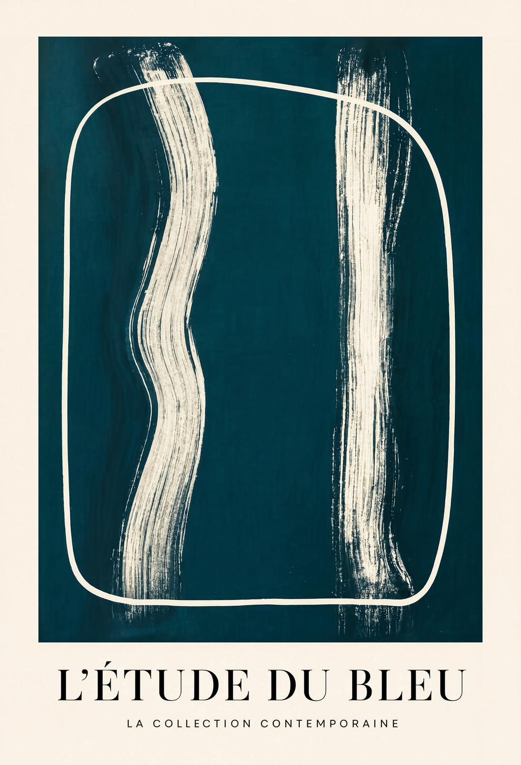 Étude en Bleu | Contemporary Abstract Wall Art Print