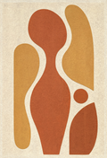 Terracotta Abstract Variation II | Contemporary Abstract Wall Art Print