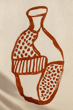 Terracotta Vessel Study II | Contemporary Still Life Art Print