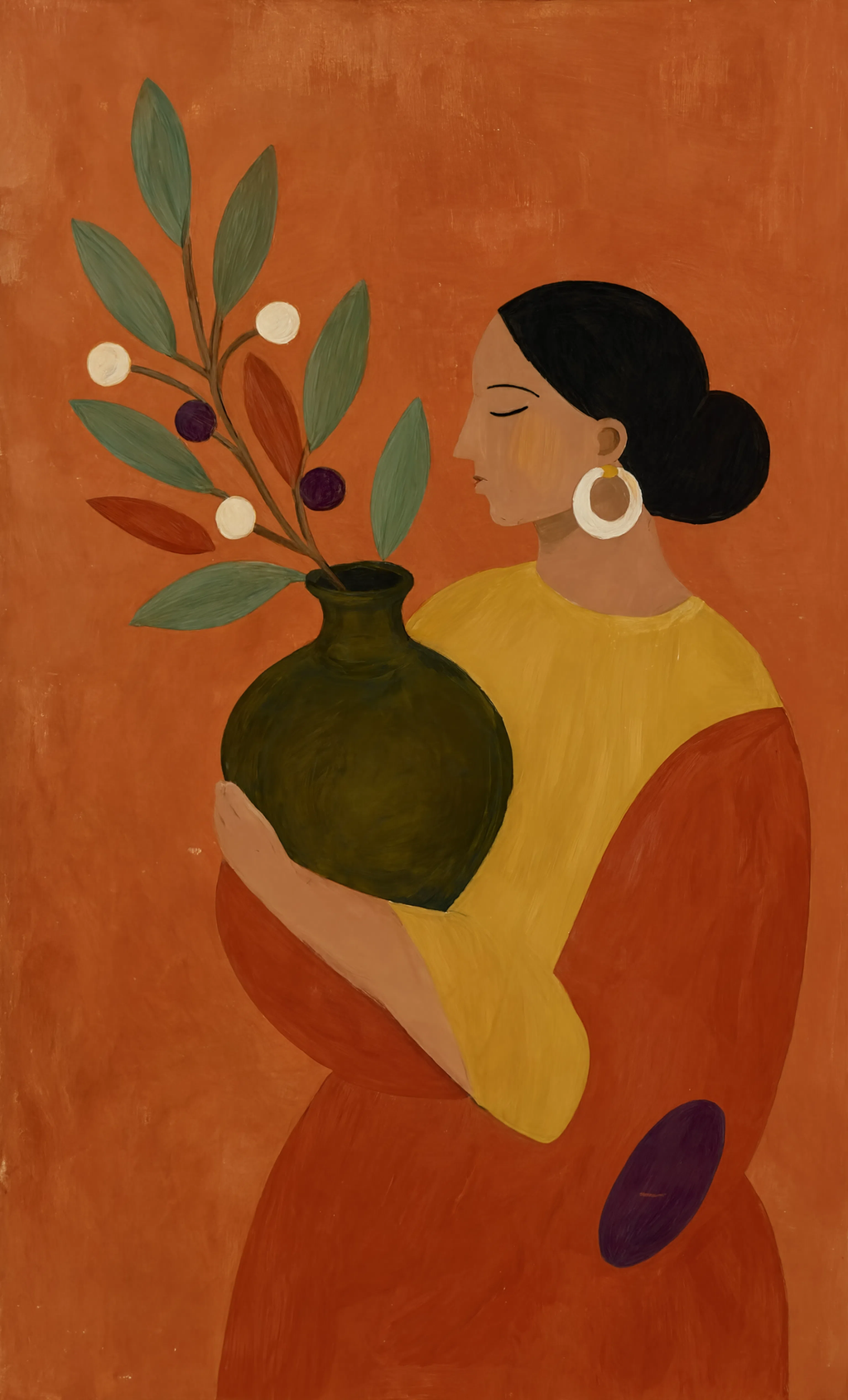 Terracotta Woman | Contemporary Figurative Art Print