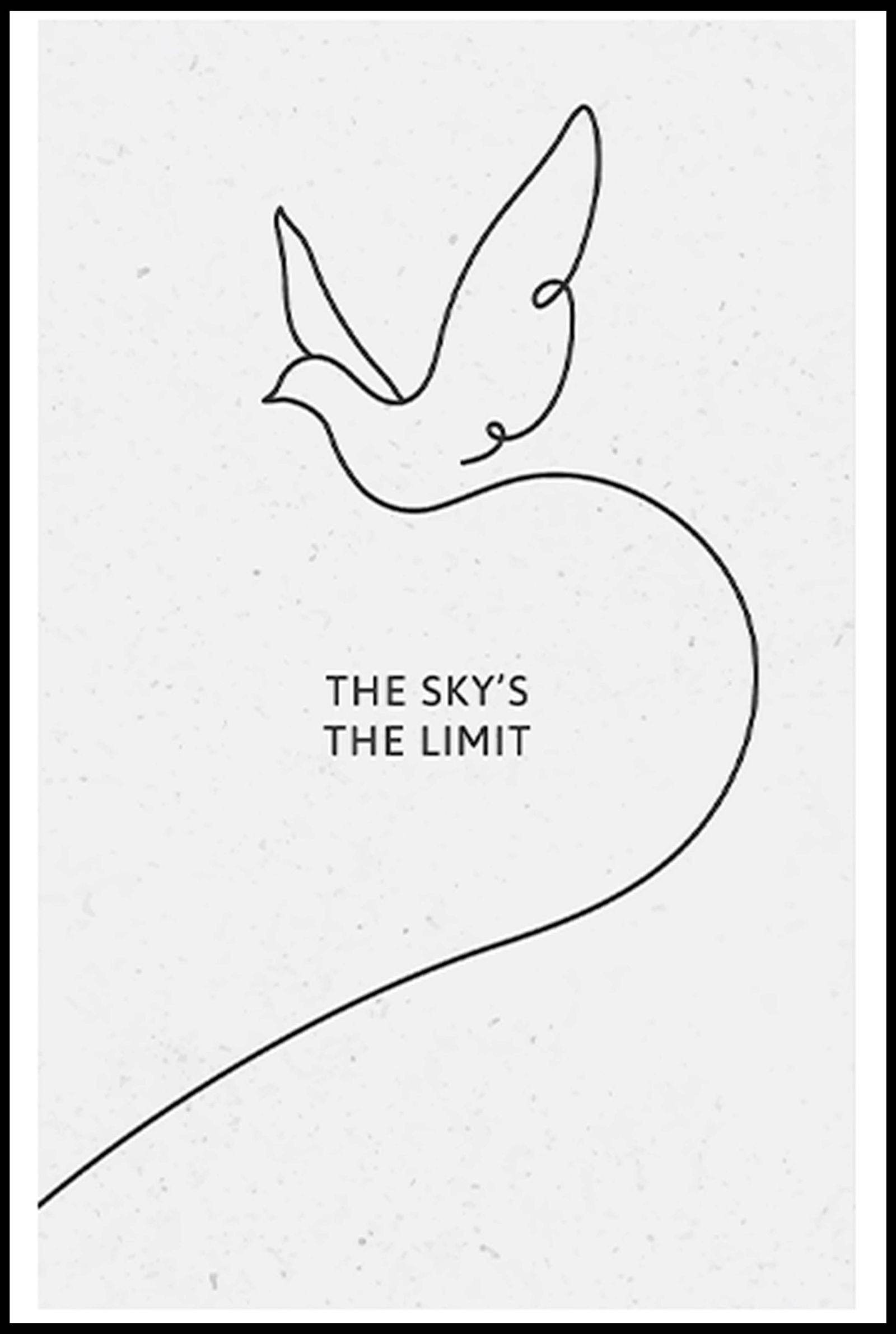 The Sky's The Limit Poster - Hakyarts