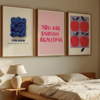 Minimalist Gallery Wall – 3 Art Prints for Home & Office
