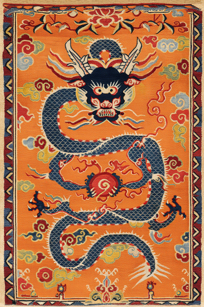 Tibetan Dragon Poster