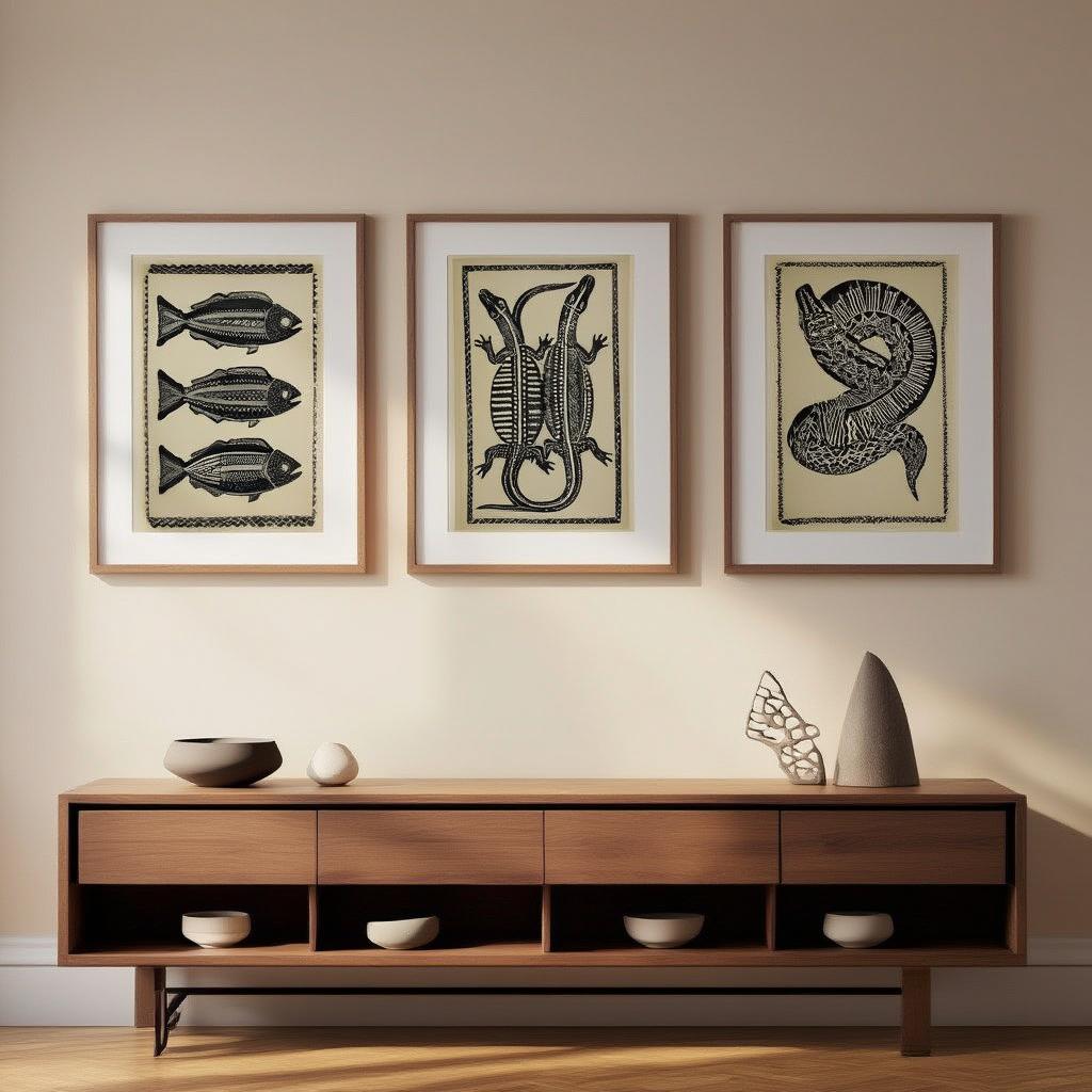 Set of 3 African Tapestry Prints - Hakyarts