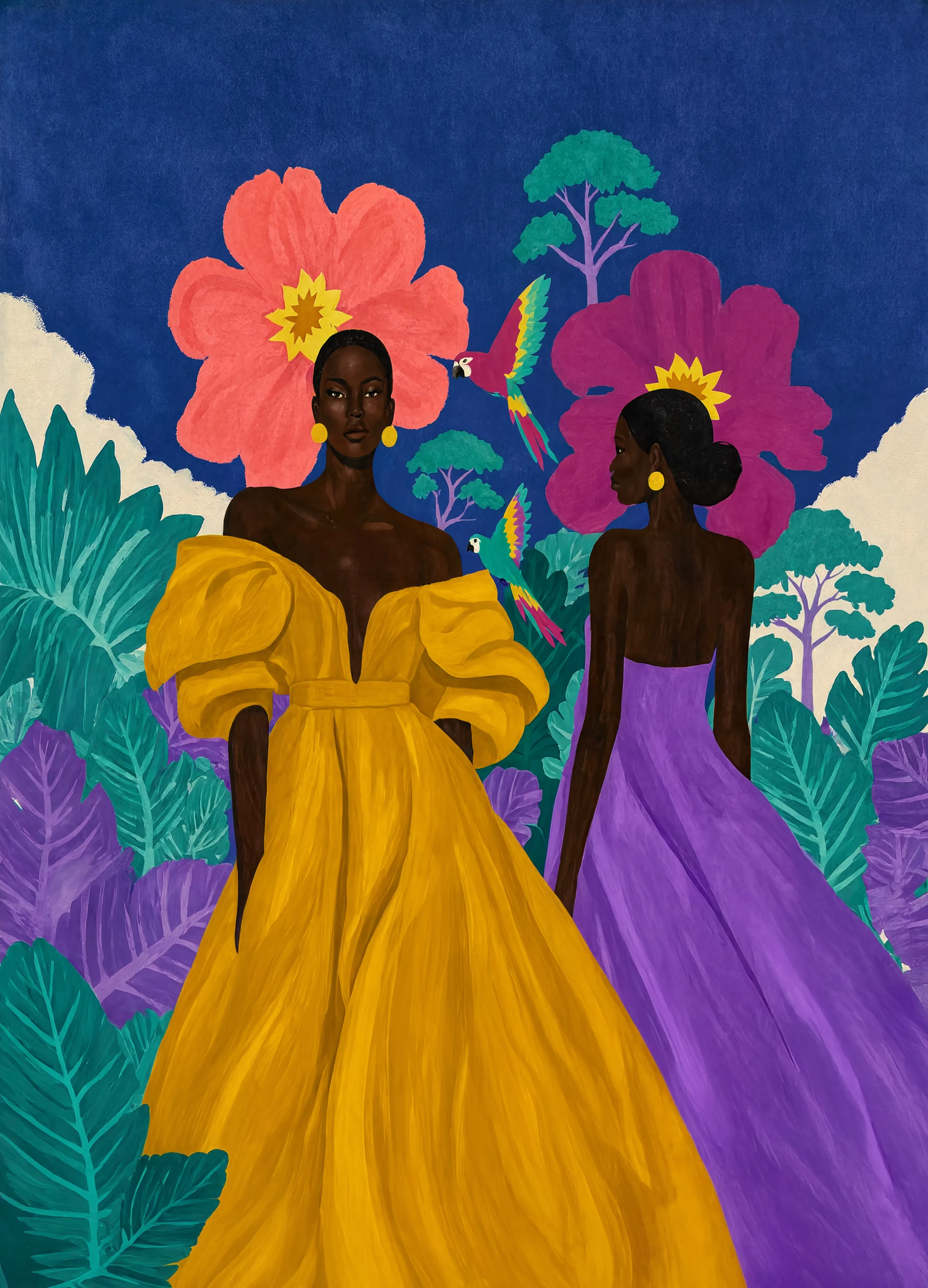 Tropical Muses | Contemporary Figurative Art Print