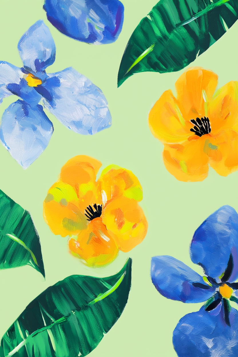 Vibrant Energy – Set of 4 Abstract Art Prints - Hakyarts