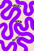 Trust Your Instinct – Minimalist Typographic Wall Art Print