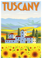 Tuscany Travel Poster - Hakyarts