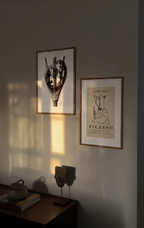 Set of 2 Picasso Style Poster Variation I & Karl Blossfeldt – Dipsacus Laciniatus (1928) | Contemporary Abstract & Botanical Wall Art