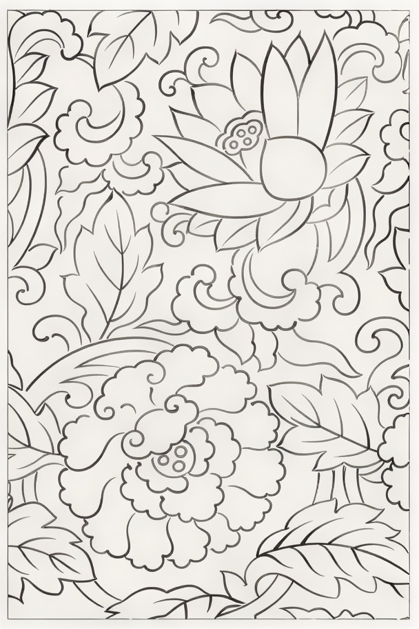 Set of 3 – Monochrome Botanica & Art Deco Floral Wall Art Print Collection