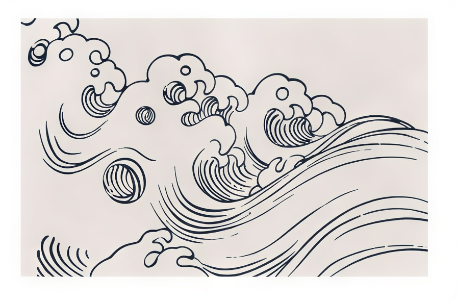 Flood II – Mori Yūzan Art Print