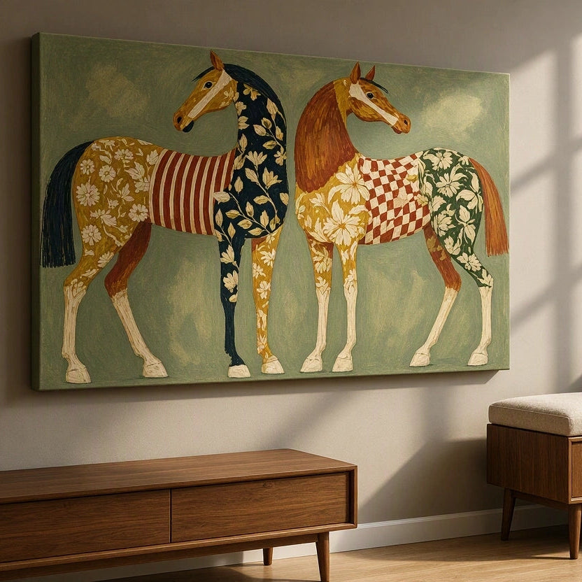 Canvas Print Majestic Horses | Elegant Equestrian Wall Art