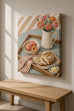 Canvas Print Morning Bread | Contemporary Still Life Wall Art