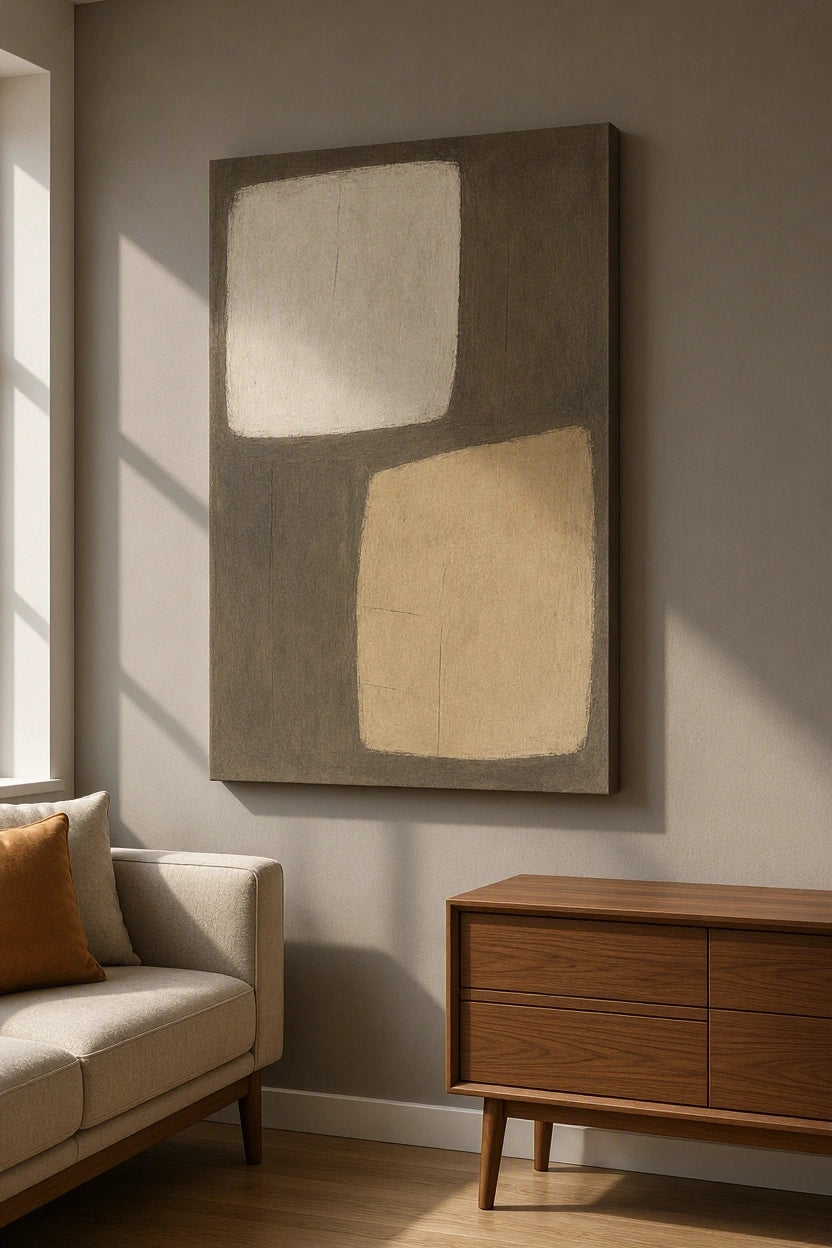 Canvas Print Earthy Abstract | Natural Neutral Wall Art