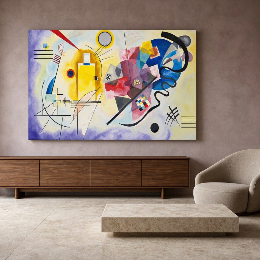 Canvas Print Yellow-Red-Blue by Wassily Kandinsky – Abstract Modern