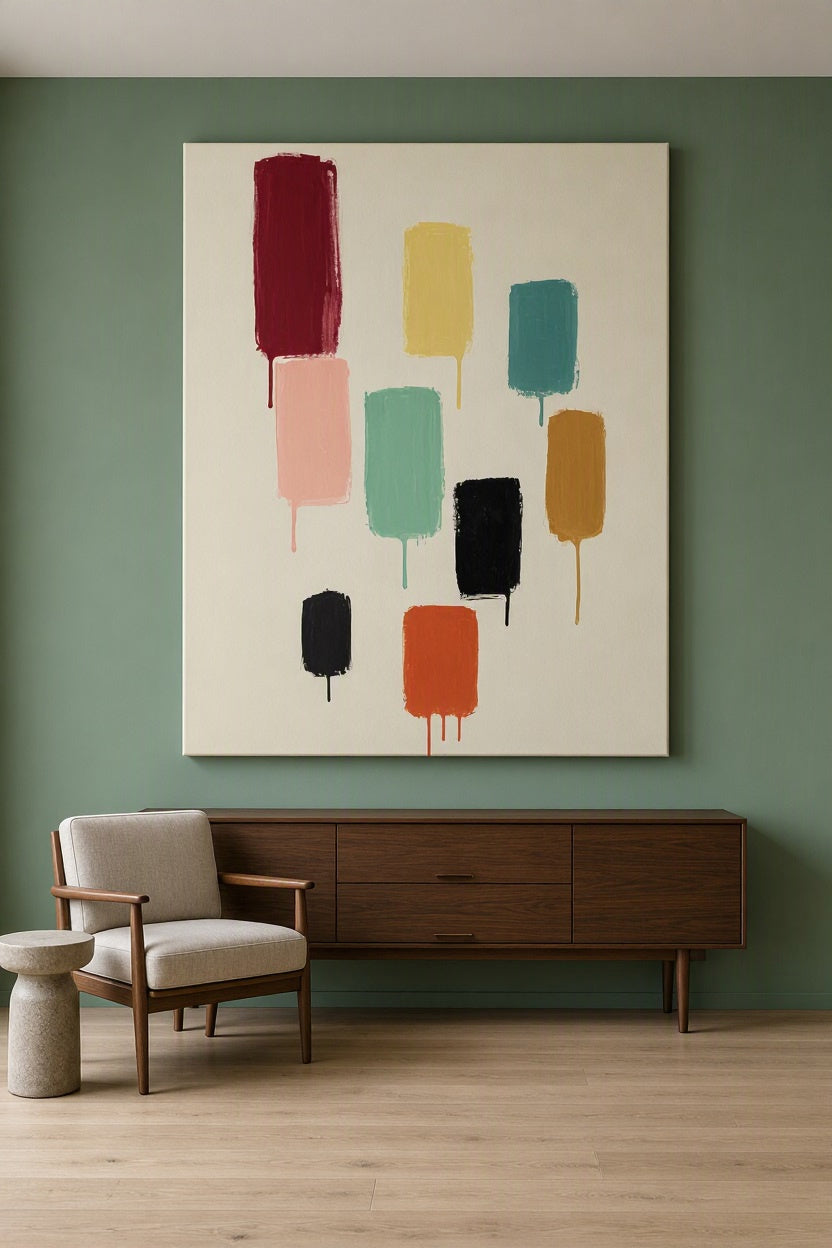 Canvas Print Abstract Color Blocks I | Contemporary Abstract