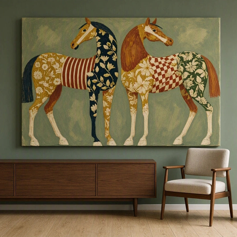 Canvas Print Majestic Horses | Elegant Equestrian Wall Art