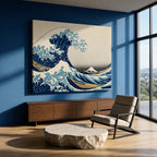 Canvas Print The Great Wave off Kanagawa – Katsushika Hokusai – Vintage Japanese Ukiyo-e
