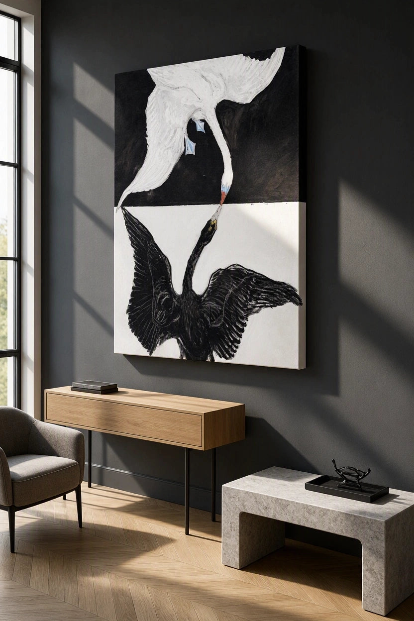 Canvas Print Group IX/SUW: The Swan No. 1 by Hilma af Klint – Abstract Art