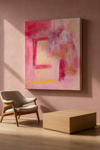 Canvas Print Warm Abstract Wash | Contemporary Abstract Wall Art