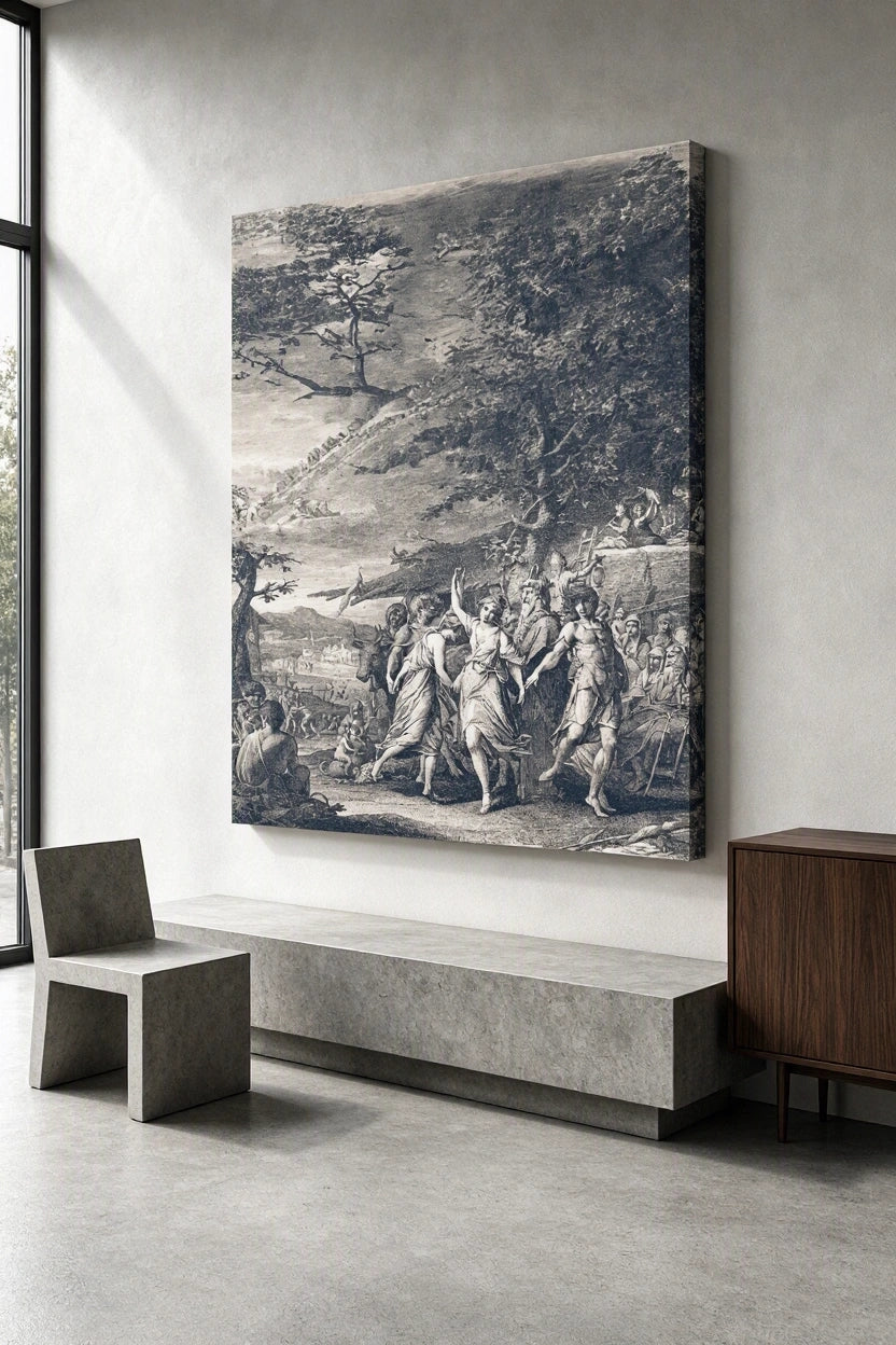 Canvas Print A Grecian Harvest Home by James Barry (1783) – Vintage Neoclassical Art