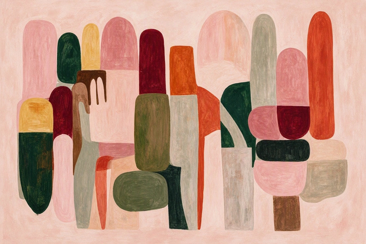 Canvas Print Abstract Seating in Fantasy Land | Surreal Wall Art