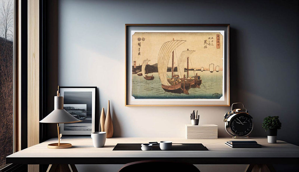 Utagawa Hiroshige II - Sail Boats - Hakyarts