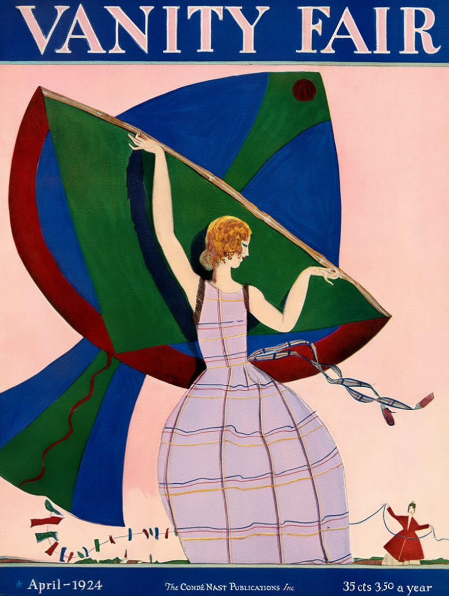 Vintage Vanity Fair April 1924 Cover