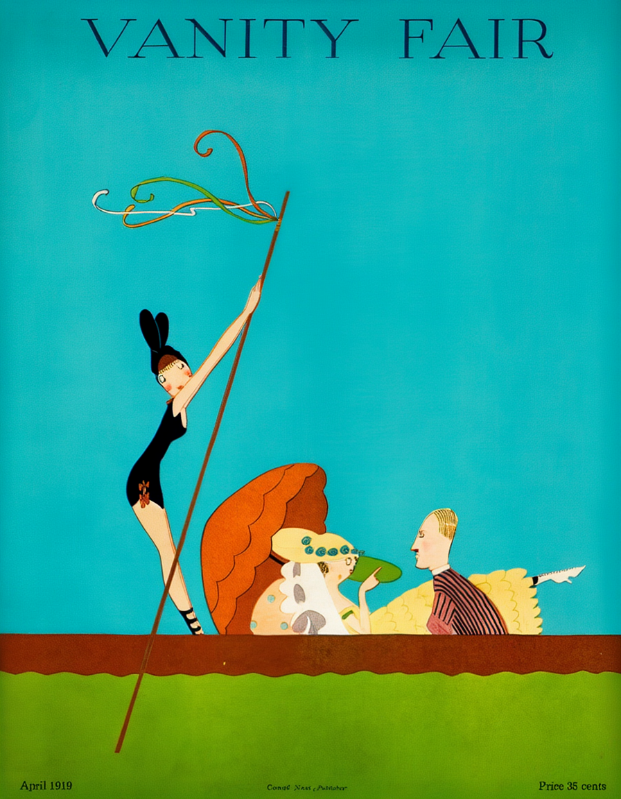 Vintage Editorial Illustration – Vanity Fair April 1919