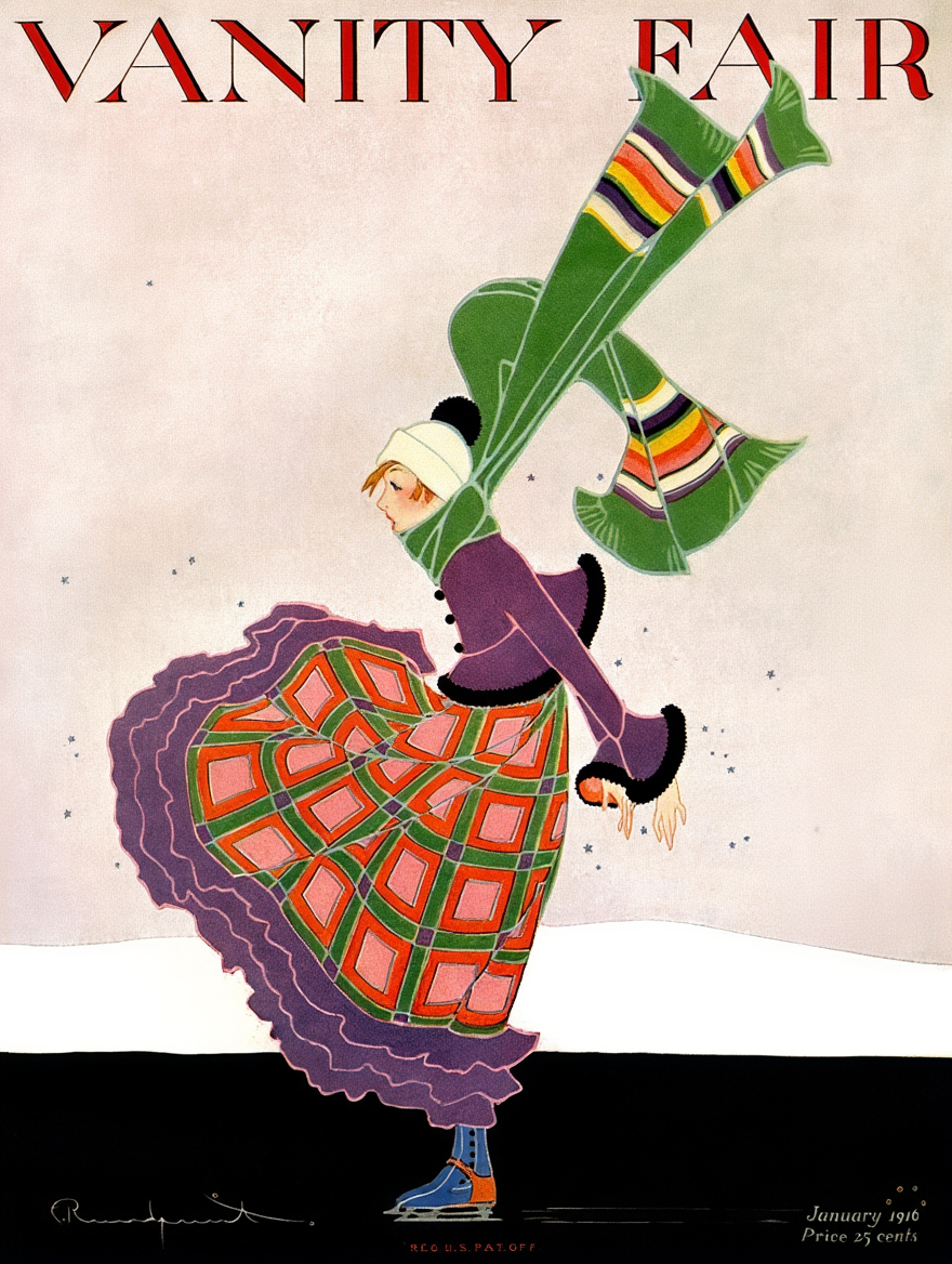 Roaring Twenties Era Vanity Fair Cover – January 1916 - Hakyarts