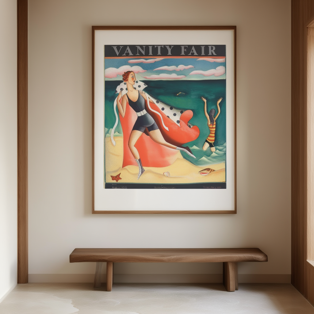 Vanity Fair August 1925 Vintage Magazine Cover Poster