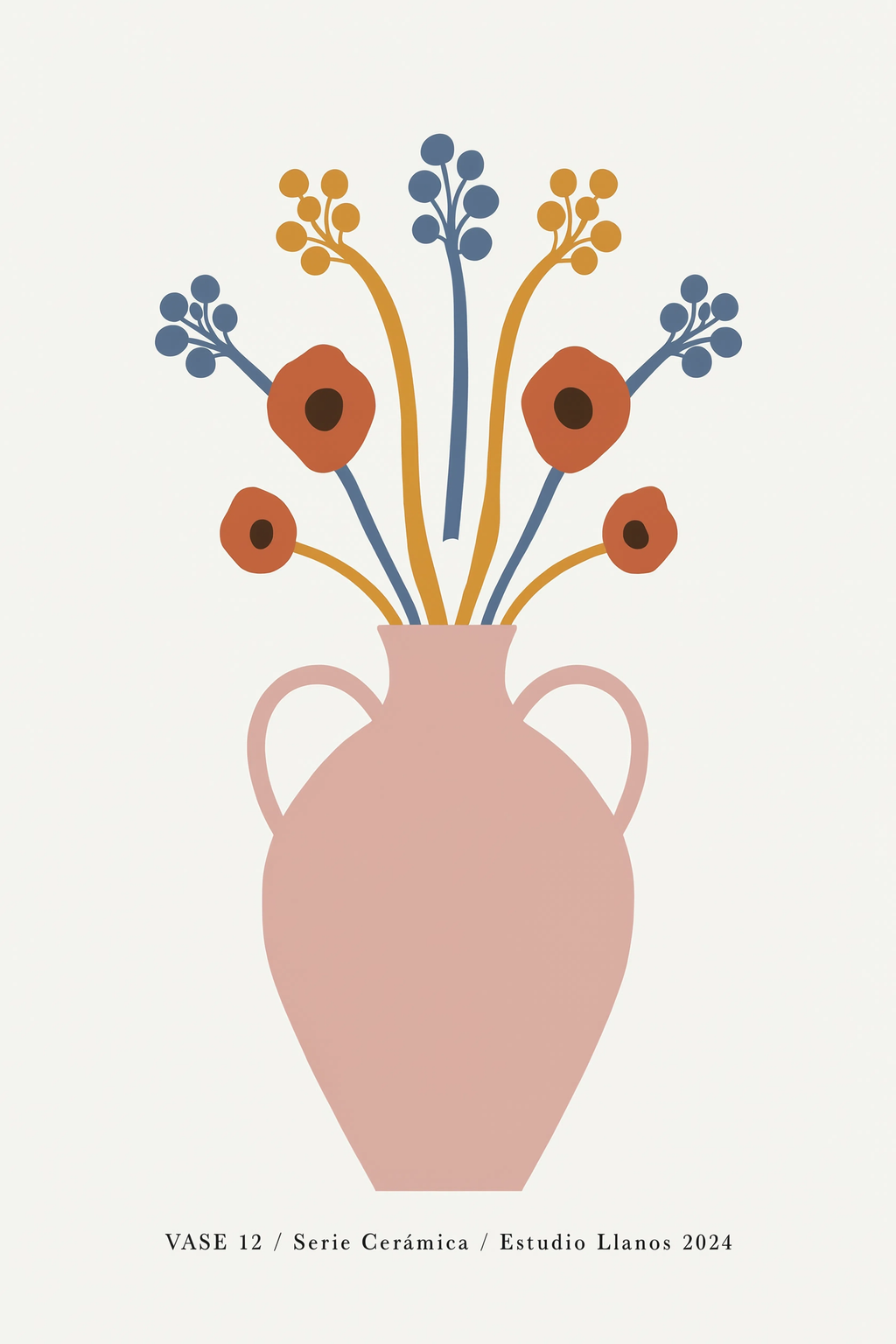 Vase 12 – Pink | Contemporary Still Life Wall Art Print