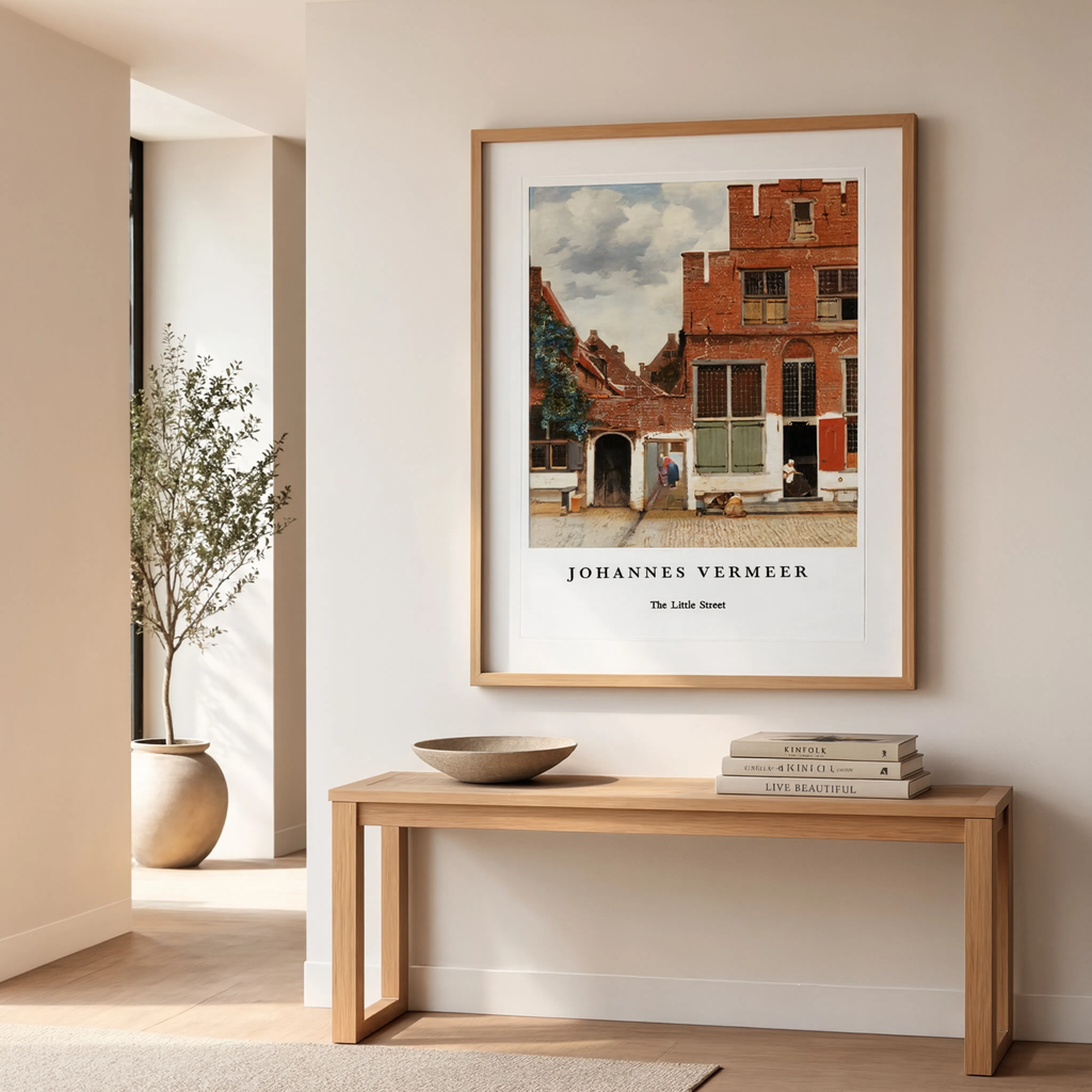 Johannes Vermeer – The Little Street - Iconic Dutch Golden Age Art Print