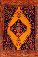 Vibrant Oushak – Saffron Orientalist Rug Print