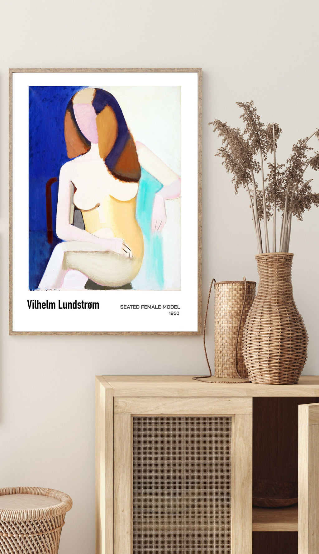 Vilhelm Lundstrøm - Seated Female Model Poster