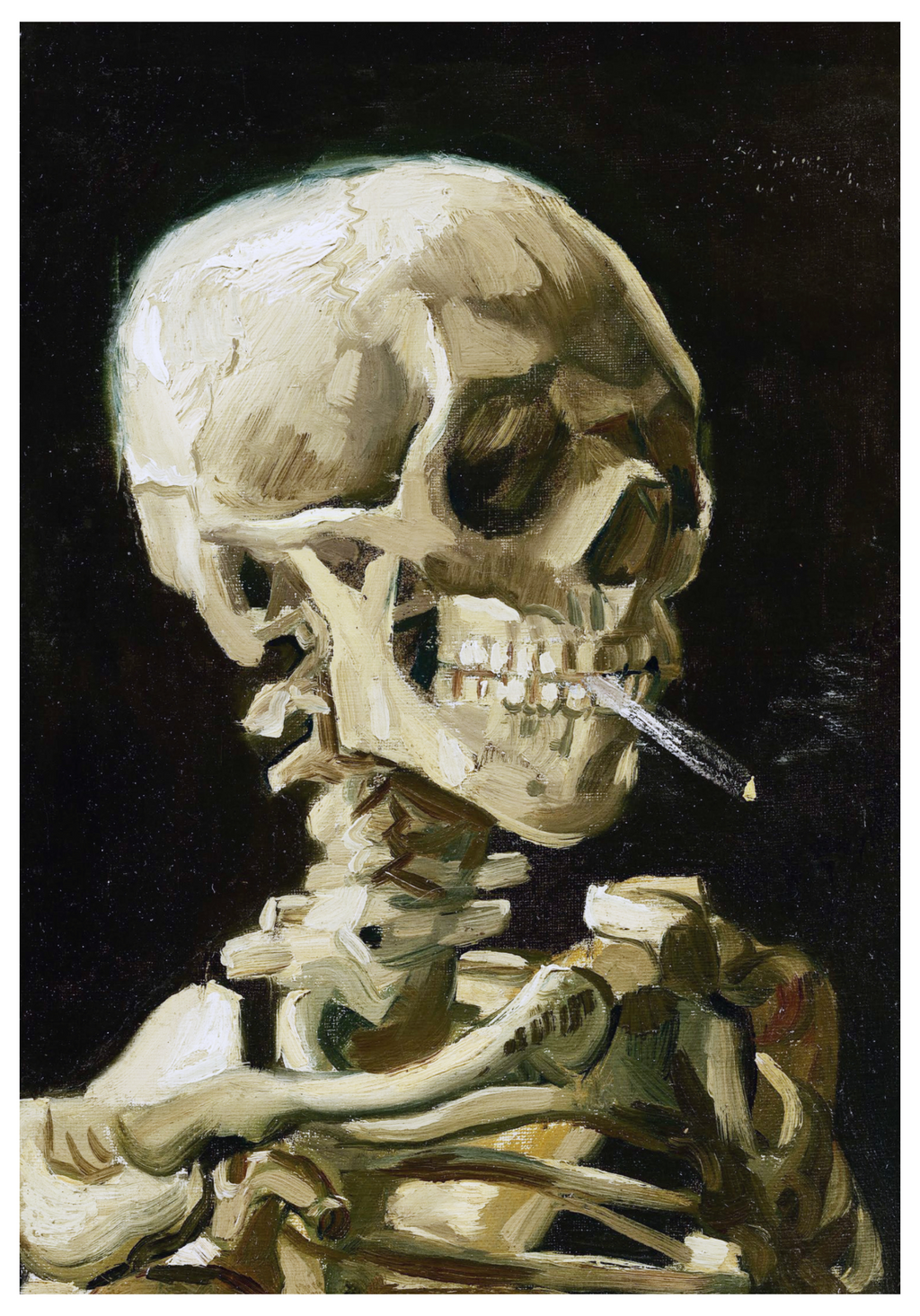Vincent Van Gogh - Head of a Skeleton with a Burning Cigarette