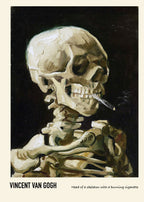 Vincent Van Gogh - Head of a Skeleton with a Burning Cigarette Poster