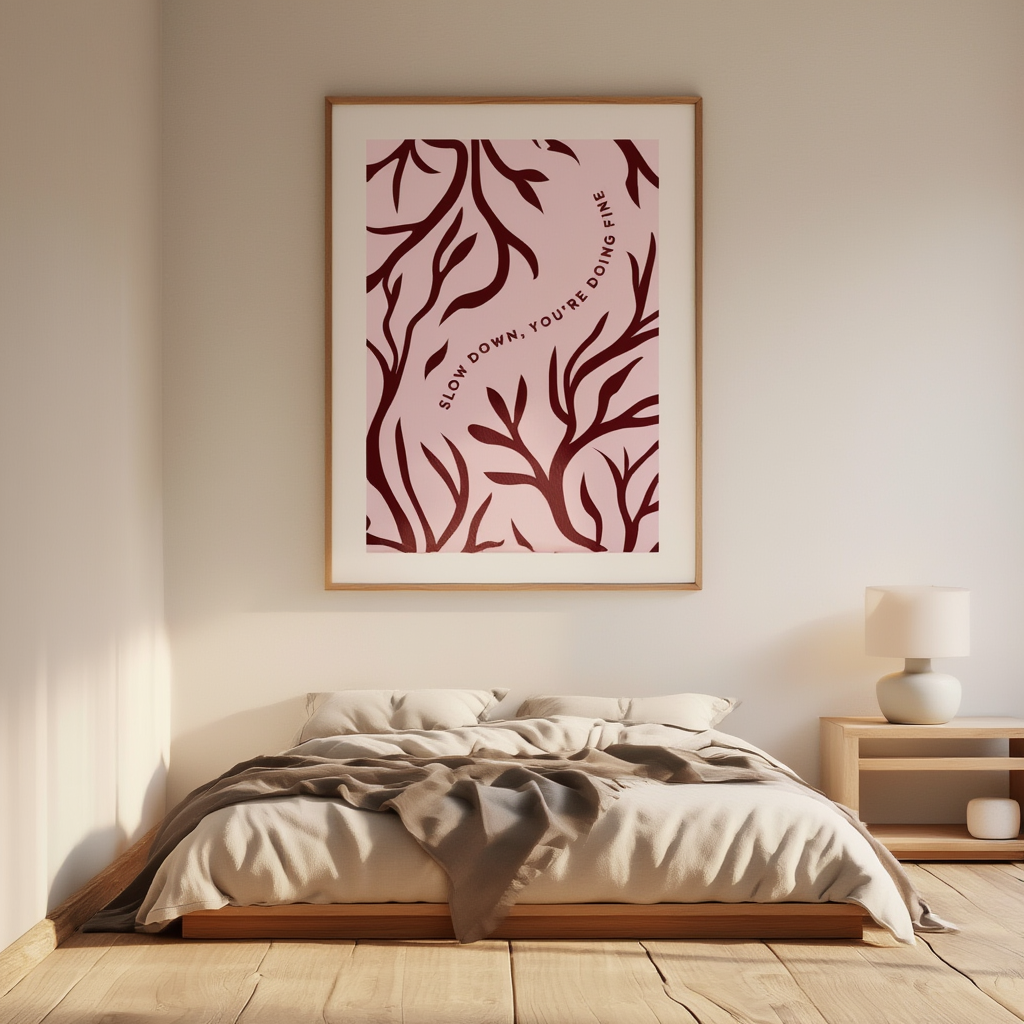Branch Flow – Slow Down, You Are Doing Fine Abstract Print